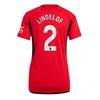 Manchester United Victor Lindelof #2 Domáci Ženy futbalový dres 2023-24 Krátky Rukáv